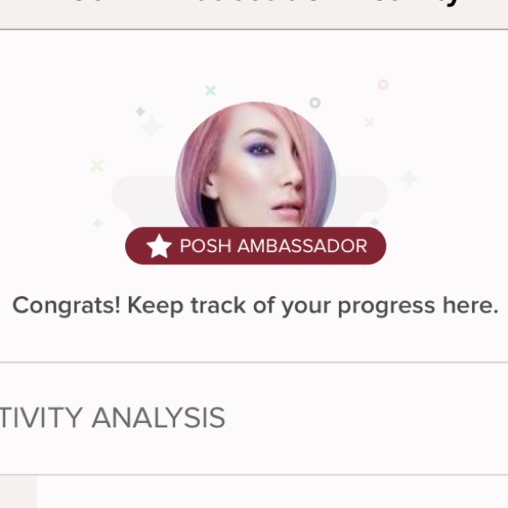I’m a Posh ambassador/ suggested user!
